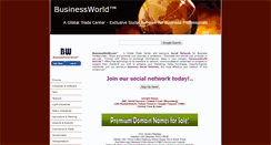 Desktop Screenshot of businessworld.com