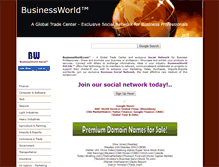 Tablet Screenshot of businessworld.com